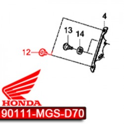 90111-MGS-D70 : Gomma di fissaggio per cupola Integra NC700 NC750