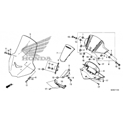 90111-MGS-D70 : Integra fairing rubber mounting NC700 NC750