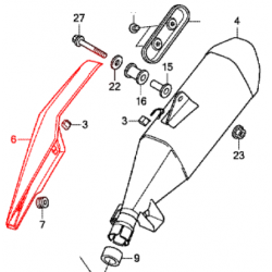 18342-MKA-D81 : Original Honda Exhaust Protector NC700 NC750