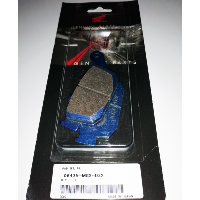 06435-MGS-D32 : Original Honda rear brake pads NC700 NC750