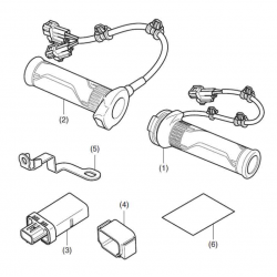 08T70-MKW-D00 + 08CRD-HGC-23GHO : Heated Grips Honda 2021 NC700 NC750