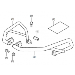 08P71-MKW-D01 : Protector de carter Honda 2021 NC700 NC750