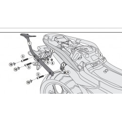 1146FZ : Supporto per Top Case Givi NC700 NC750