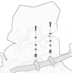 02SKIT + S901A : Supporto GPS/smartphone Givi NC700 NC750