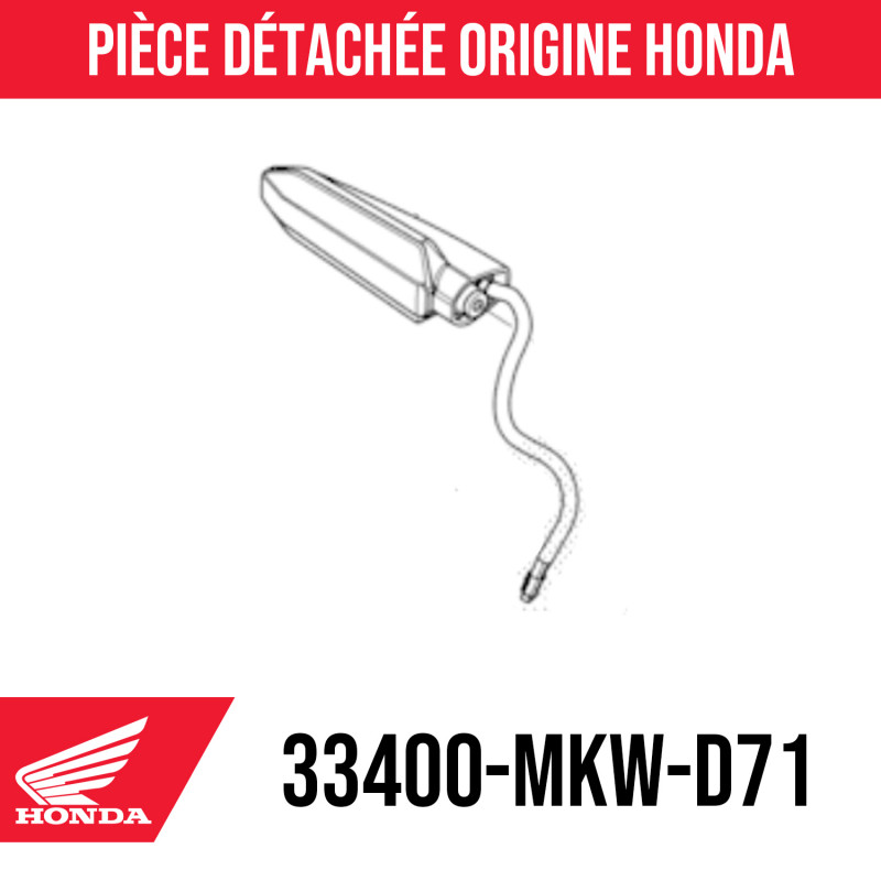 33400-MKW-D01 : Clignotant origine Honda 2025 NC700 NC750