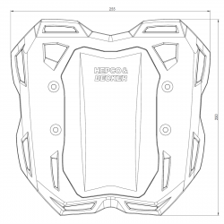 FS68095300101 : Smartrack Soft Bag Support by Hepco-Becker NC700 NC750