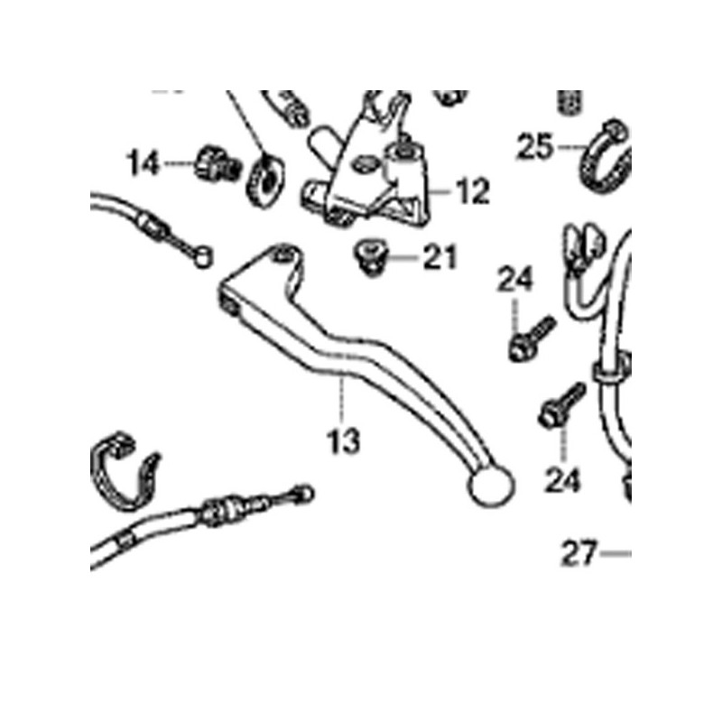 53178-KV0-000 : Palanca de embrague Honda NC700 NC750