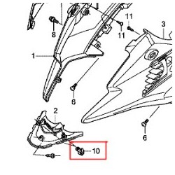 90683-GAZ-003 : Body Clip NC700 NC750