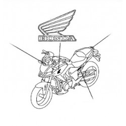 86202-MGS-D31ZA : Honda Left Sticker NC700 NC750